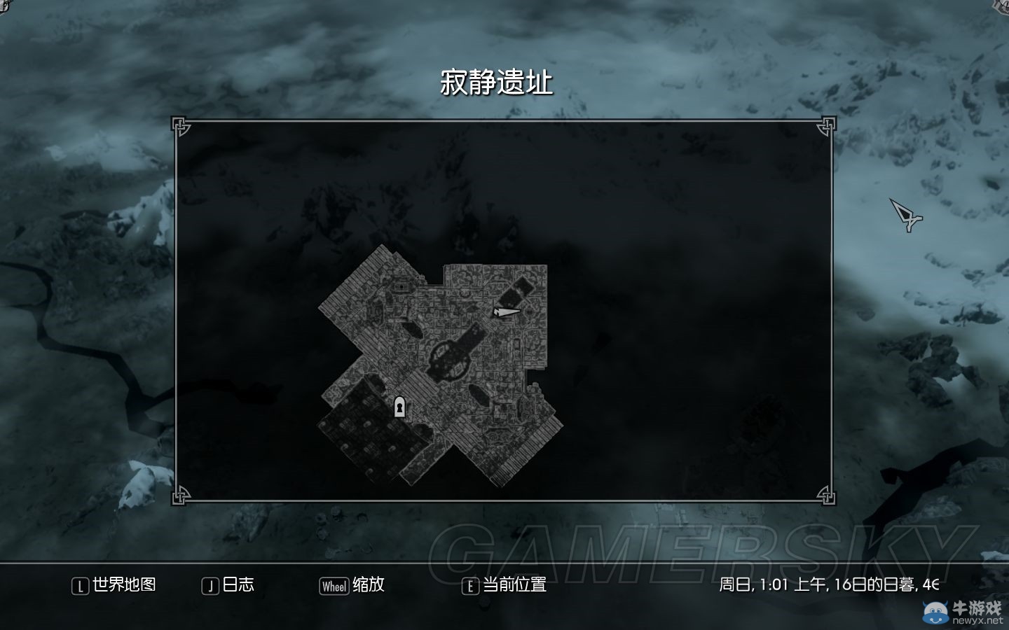 《上古卷軸5：天際》黑降猩紅奈恩位置介紹
