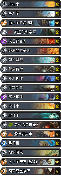 《爐石傳說》太陽井之心卡組推薦