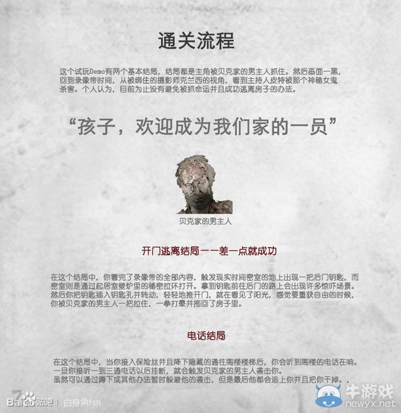 《生化危機7》Demo攻略手冊