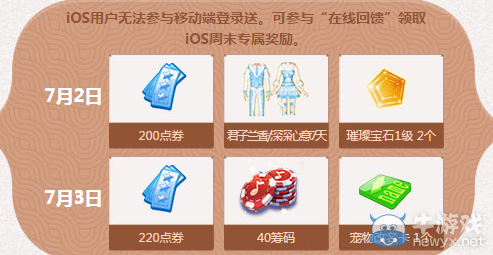 《QQ炫舞》暑期極限回饋 7月回饋第一周獎勵