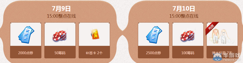 《QQ炫舞》暑期極限回饋 7月回饋第二周獎(jiǎng)勵(lì)