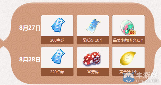 《QQ炫舞》暑期極限回饋 8月回饋第四周獎勵