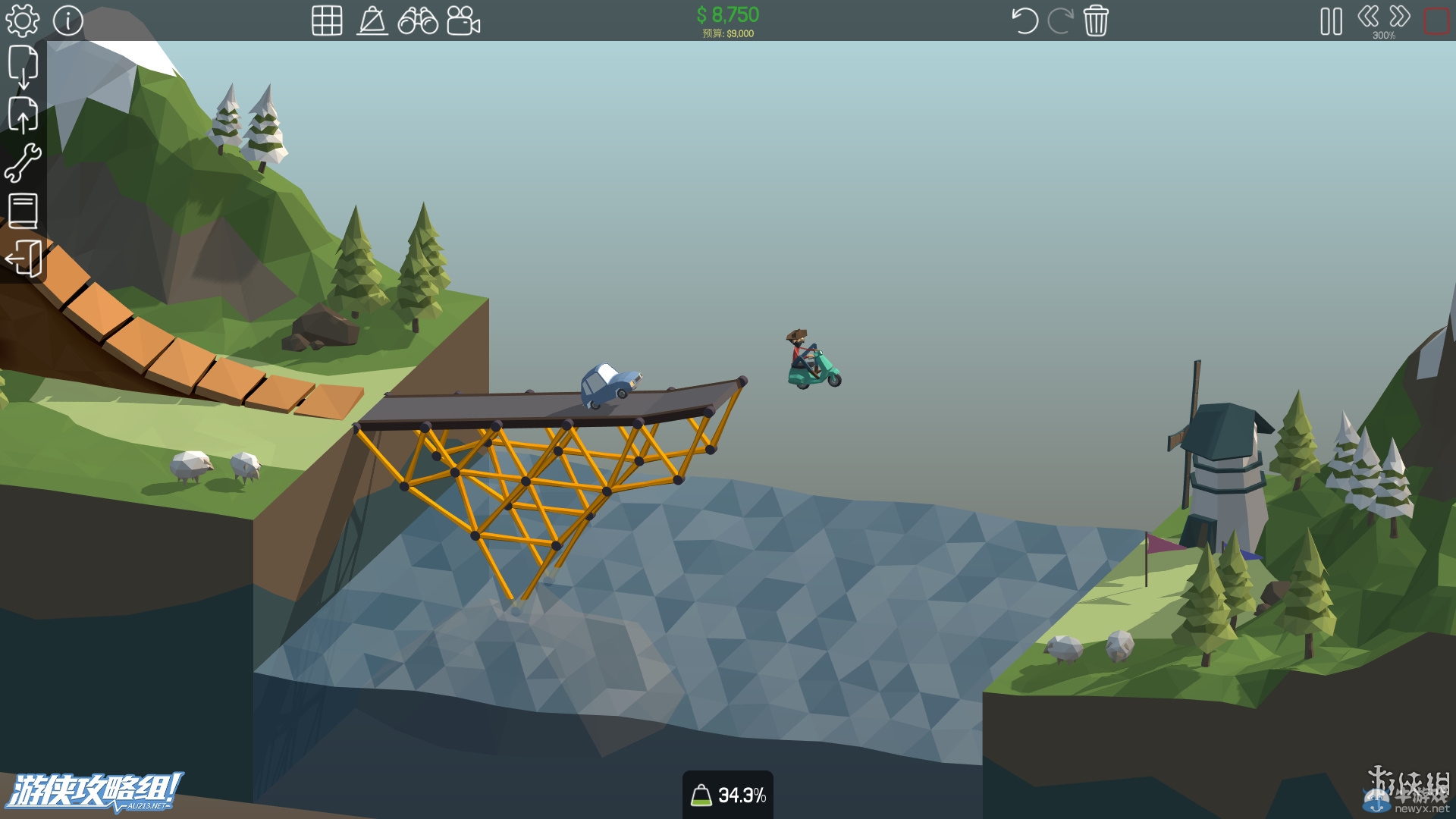 《Poly Bridge》設(shè)計關(guān)卡及游戲性試玩心得