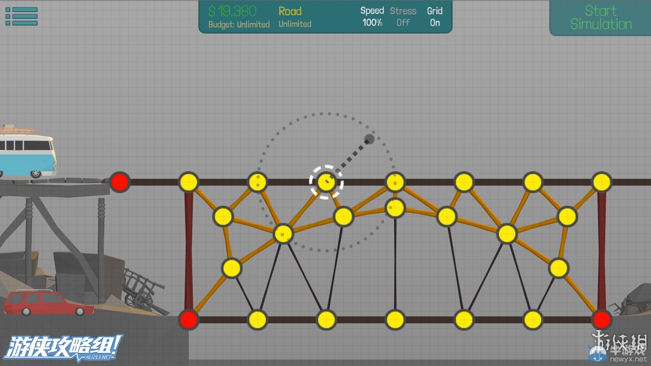 《Poly Bridge》設(shè)計關(guān)卡及游戲性試玩心得