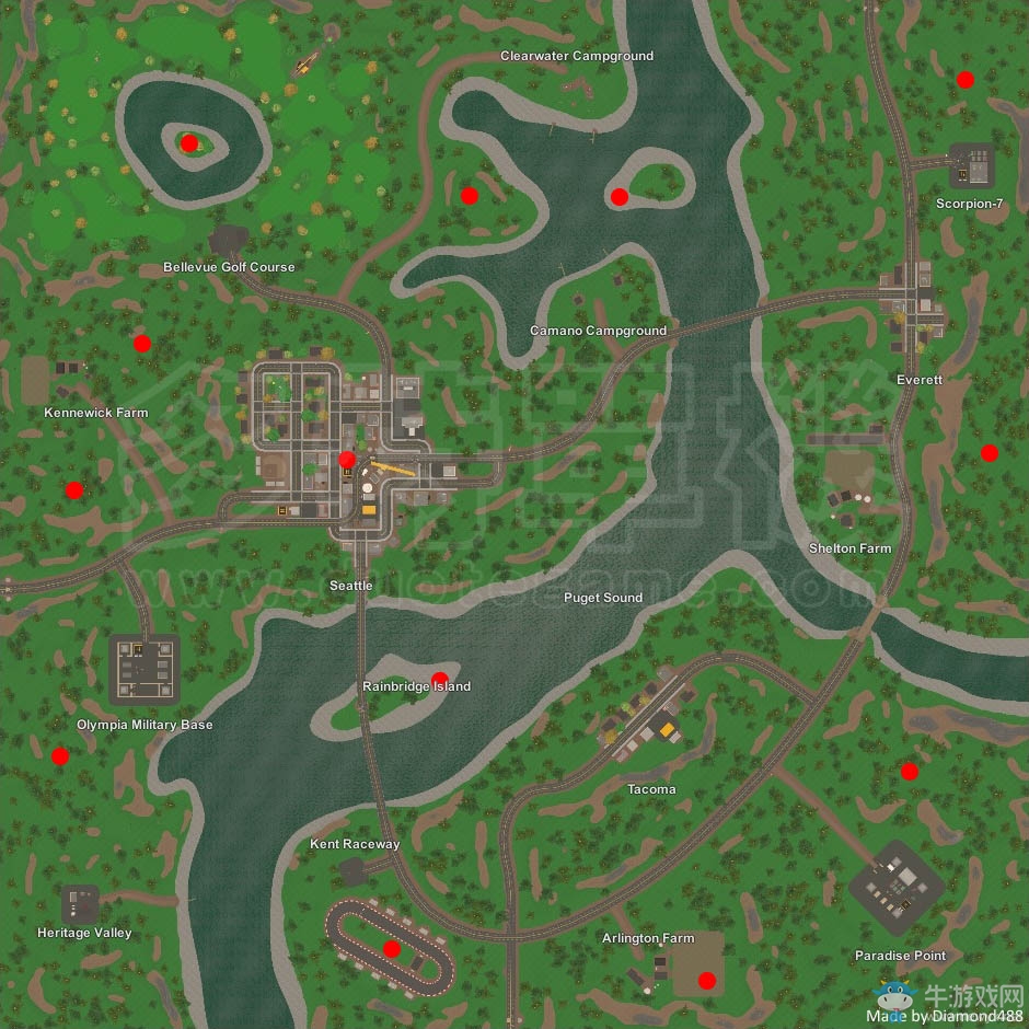《未轉(zhuǎn)變者》華盛頓地圖空投位置詳解