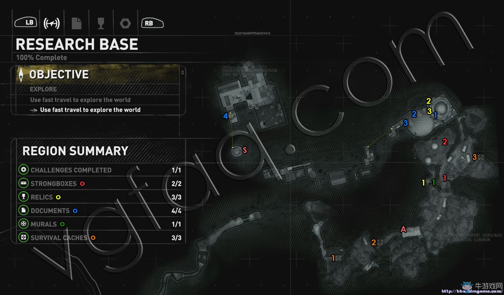 《古墓麗影：崛起》全收集分布地圖