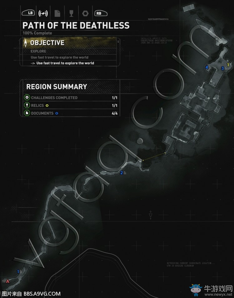 《古墓麗影：崛起》全收集分布地圖