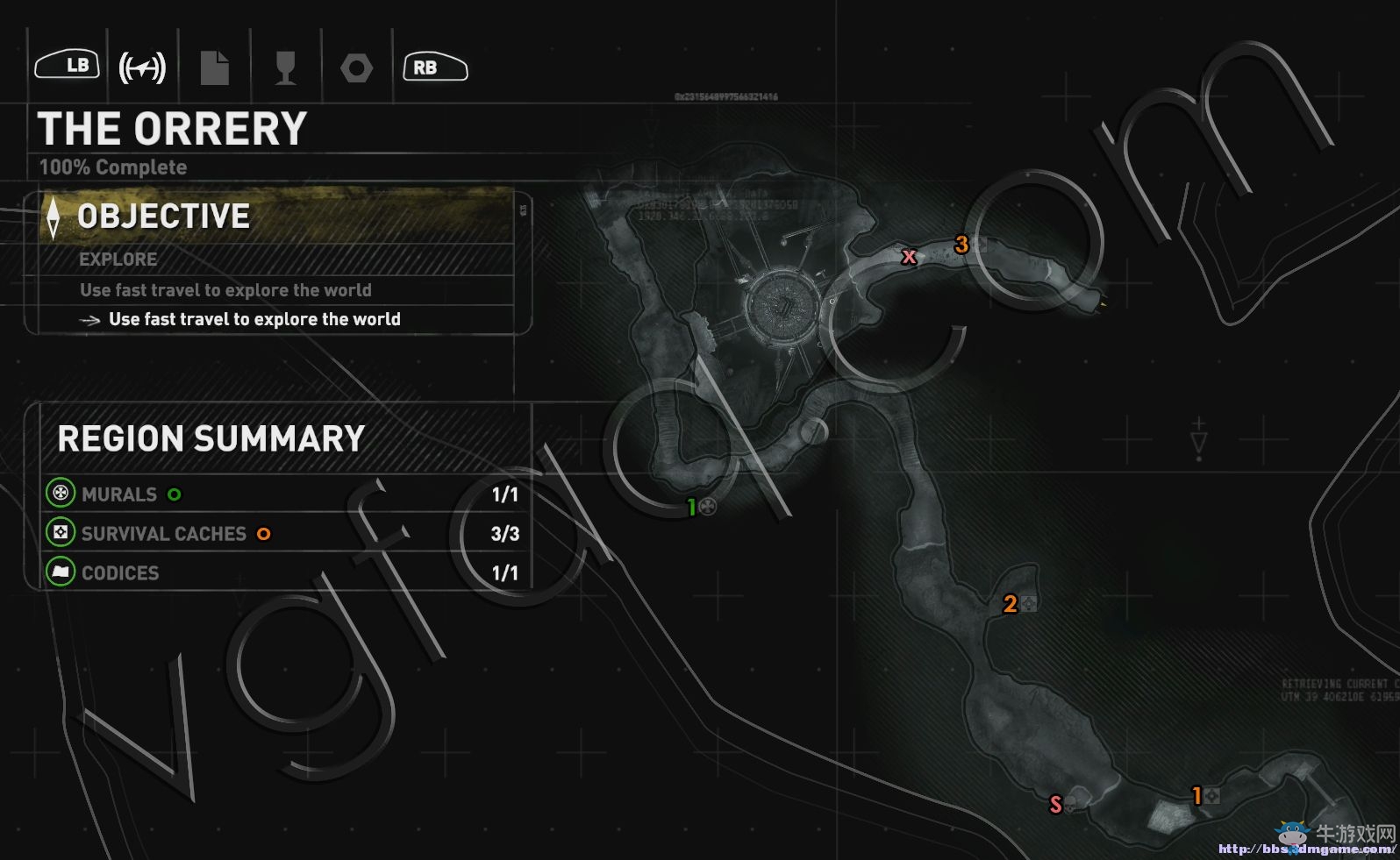 《古墓麗影：崛起》全收集分布地圖