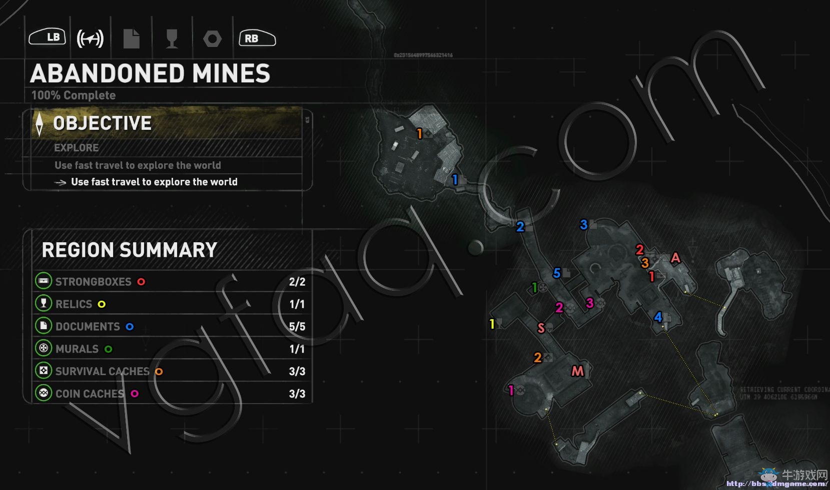 《古墓麗影：崛起》全收集分布地圖