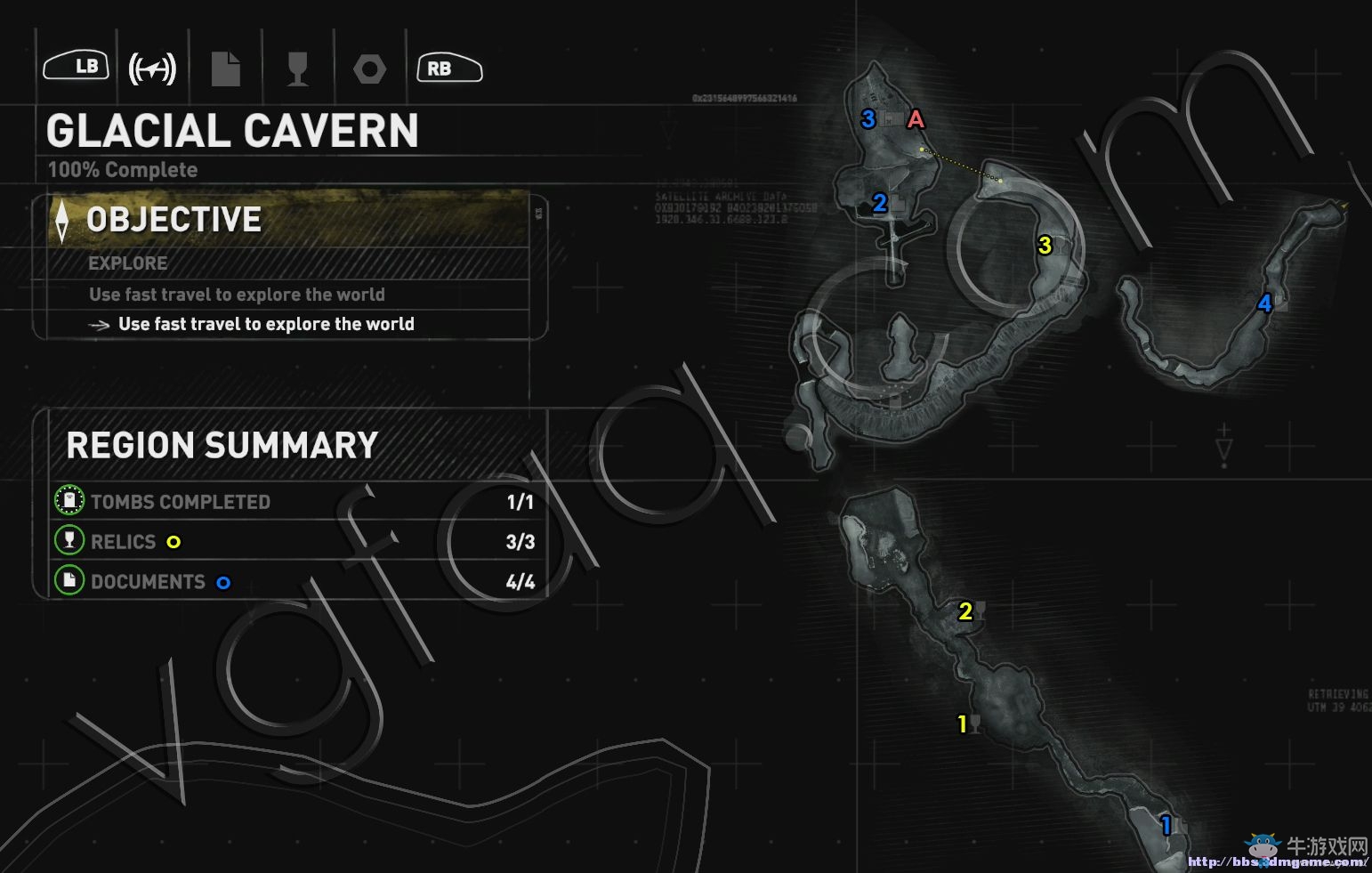《古墓麗影：崛起》全收集分布地圖