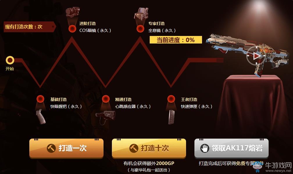《使命召喚OL》打造史上最強的兵器 AK117熔巖