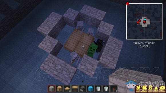 《我的世界》掛機池刷怪塔制作方法教程