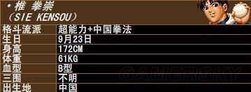 《拳皇》拳皇系列人物背景資料圖鑒