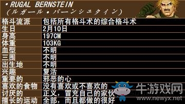 《拳皇》拳皇系列人物背景資料圖鑒