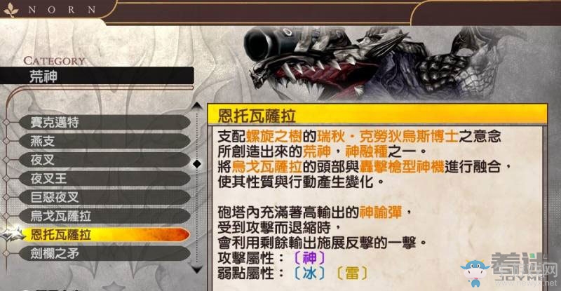 《噬神者2：狂怒解放》荒神圖鑒