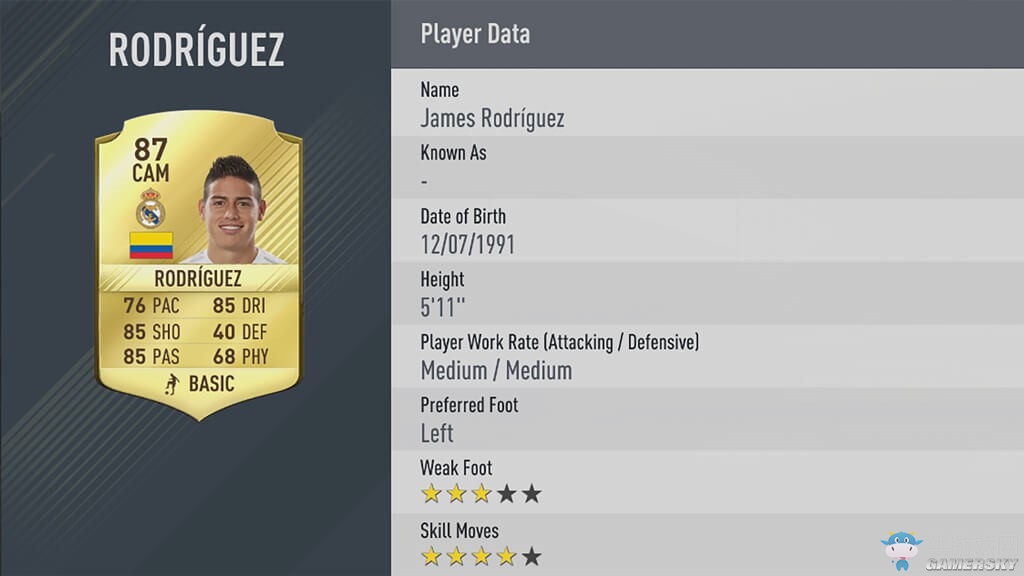 《FIFA 17》球員數(shù)據(jù)評(píng)分排名一覽