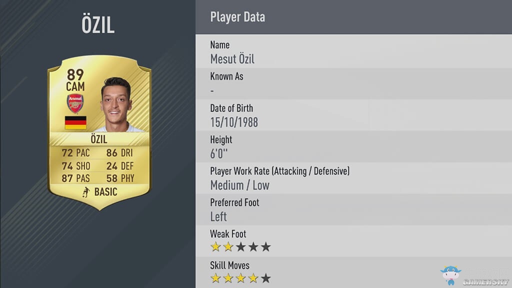 《FIFA 17》球員數(shù)據(jù)評分排名一覽