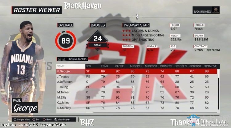 《NBA 2K17》球員能力值介紹