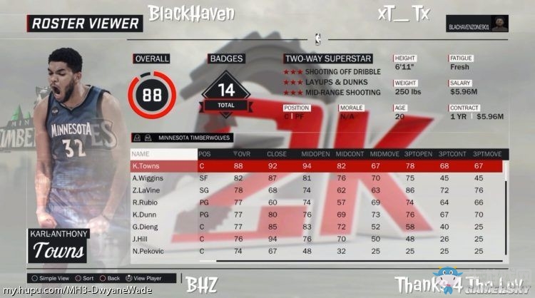 《NBA 2K17》球員能力值介紹