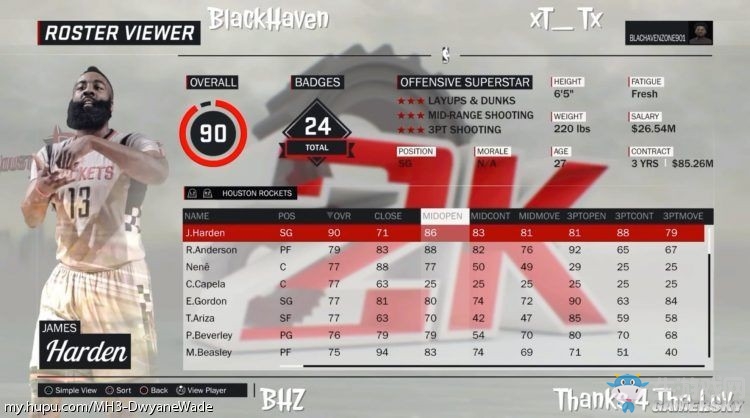 《NBA 2K17》球員能力值介紹