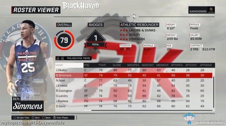 《NBA 2K17》球員能力值介紹