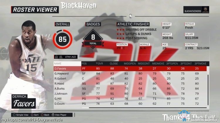 《NBA 2K17》球員能力值介紹