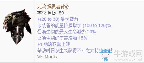 《流放之路》傳奇裝備之胸甲（普通掉落）