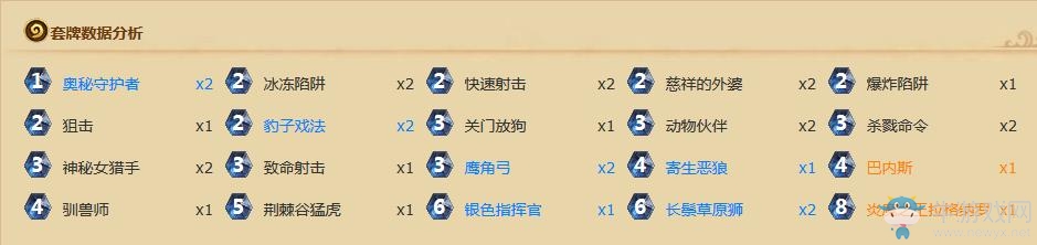 《爐石傳說》中速獵進化中速奧秘獵