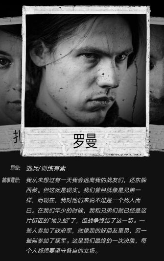 《這是我的戰(zhàn)爭》TGP版全人物介紹