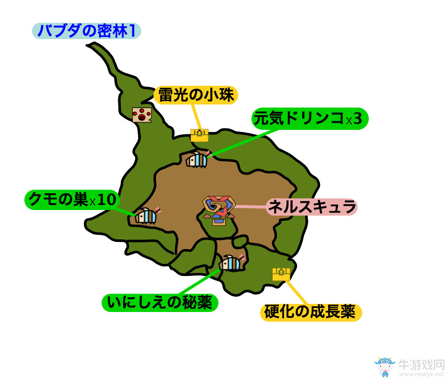 《怪物獵人：物語》全地圖大全