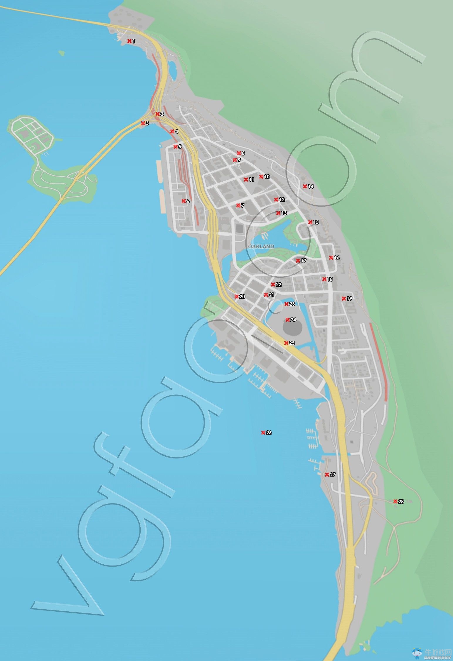 《看門狗2》可收集的物品收集地圖