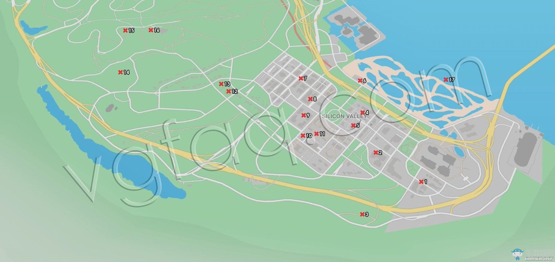 《看門狗2》可收集的物品收集地圖