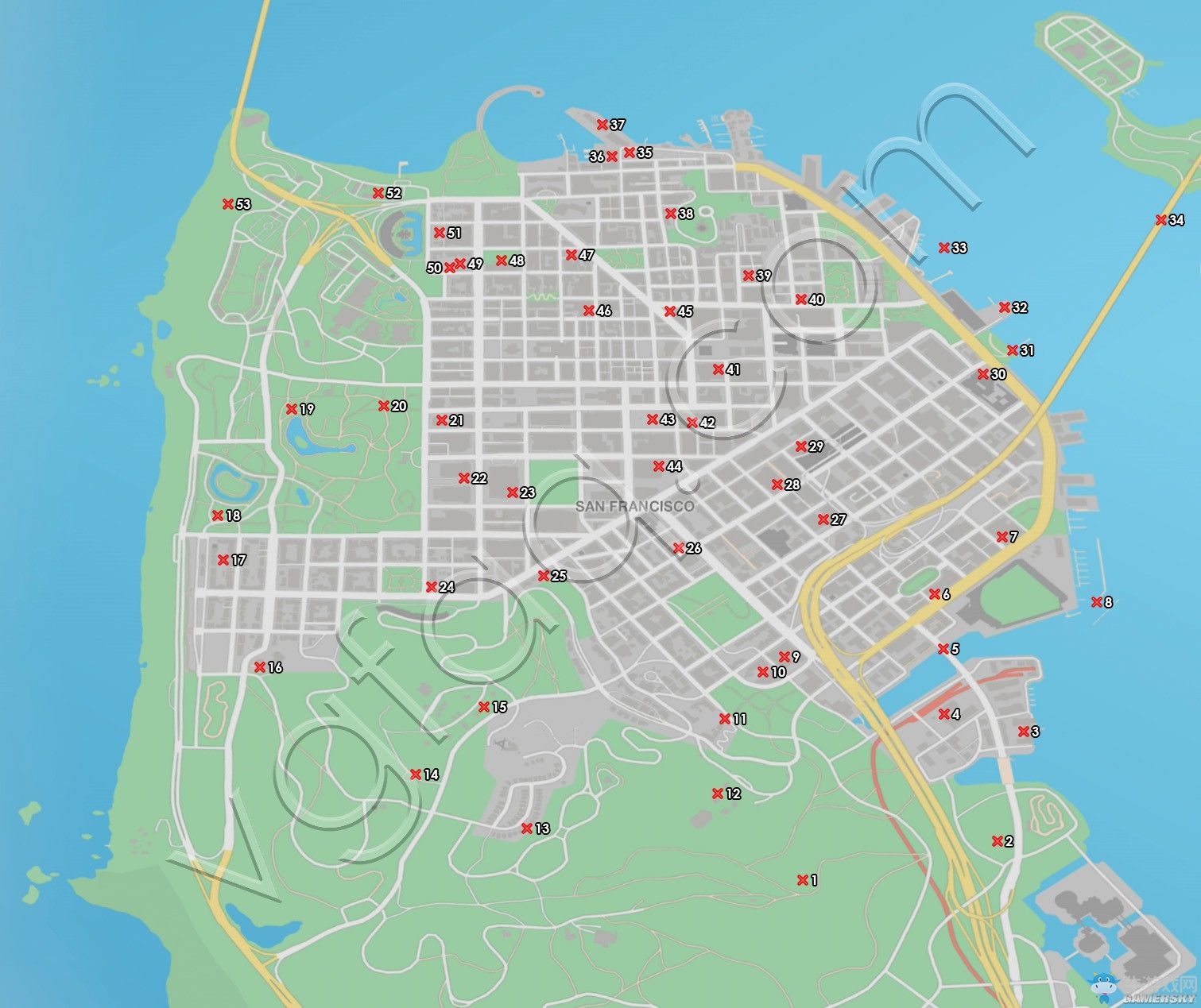 《看門狗2》可收集的物品收集地圖