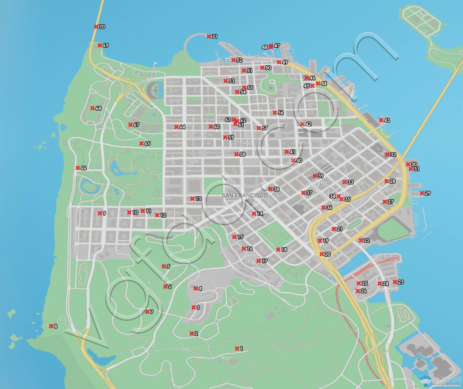 《看門狗2》可收集的物品收集地圖