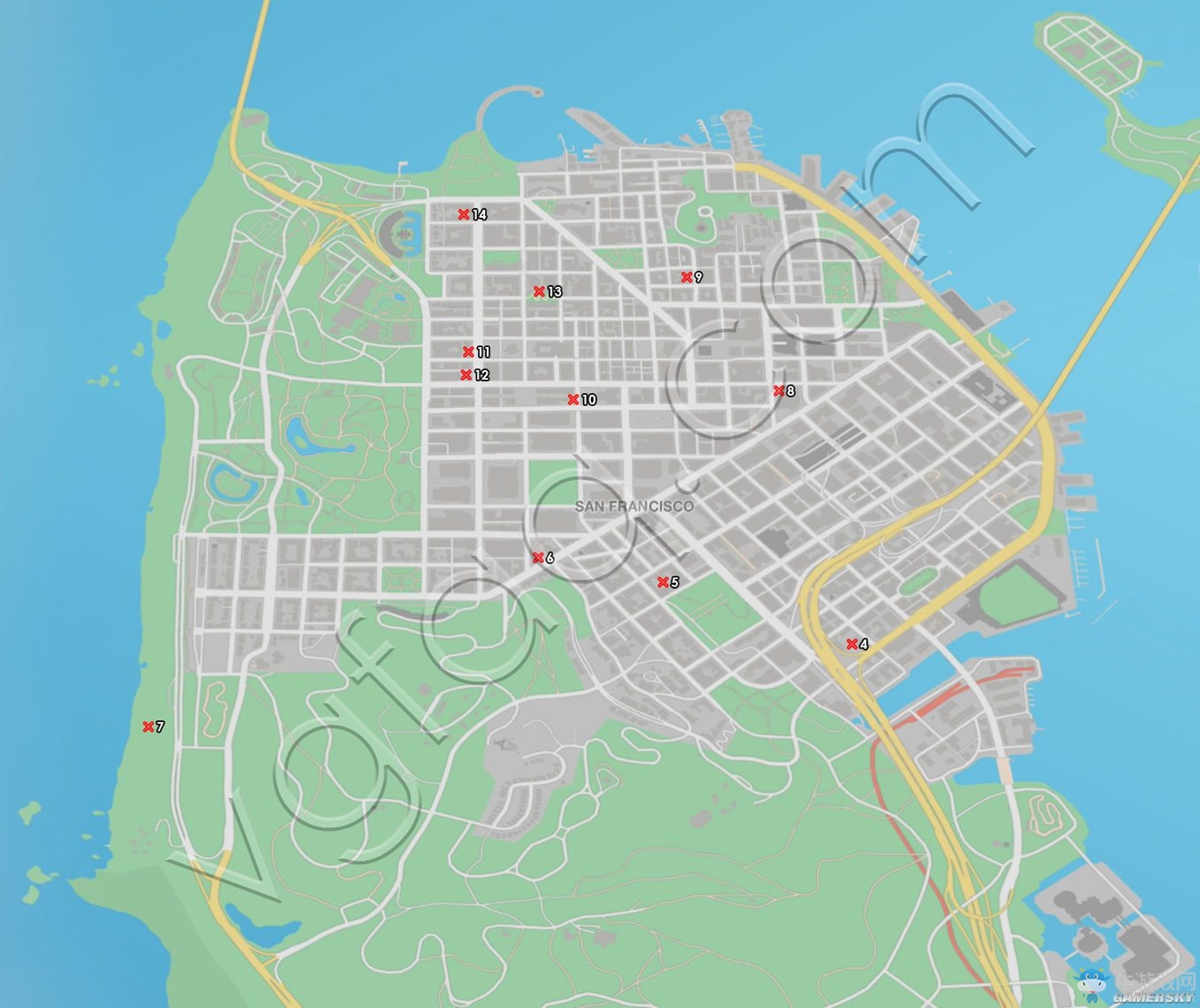 《看門狗2》可收集的物品收集地圖