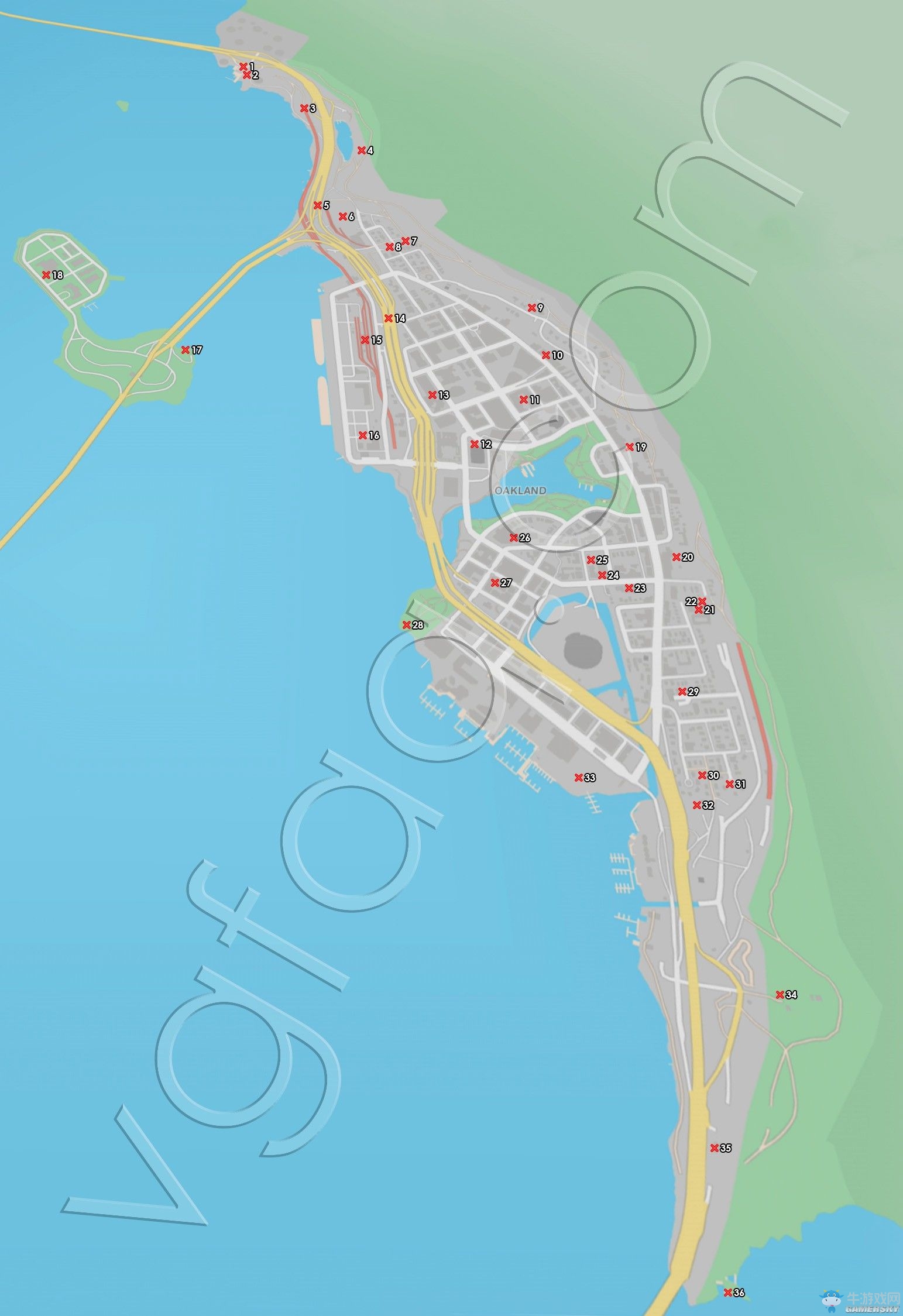 《看門狗2》可收集的物品收集地圖