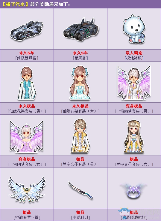 《QQ飛車》喝橘子汽水 暴風(fēng)雪系列永久S車任你選！