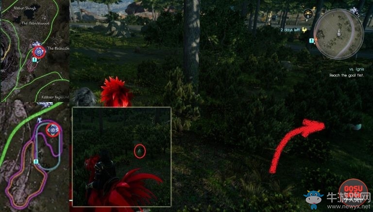 《最終幻想15（FF15）》陸行鳥(niǎo)顏色梨位置一覽
