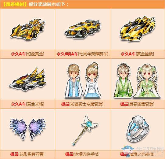 《QQ飛車(chē)》飄香桃樹(shù)歡樂(lè)迎春 黃金A車(chē)超值來(lái)襲