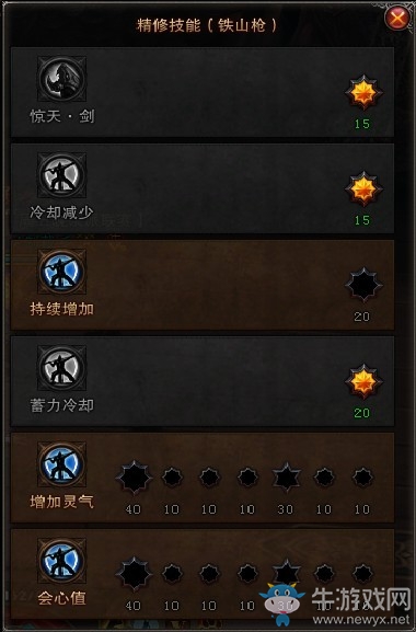 《斗戰神》重槍系神將技能鐵山槍分析