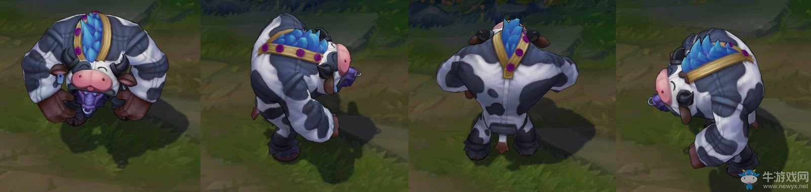 《lol》牛頭愚人節皮膚 萌萌奶牛到來