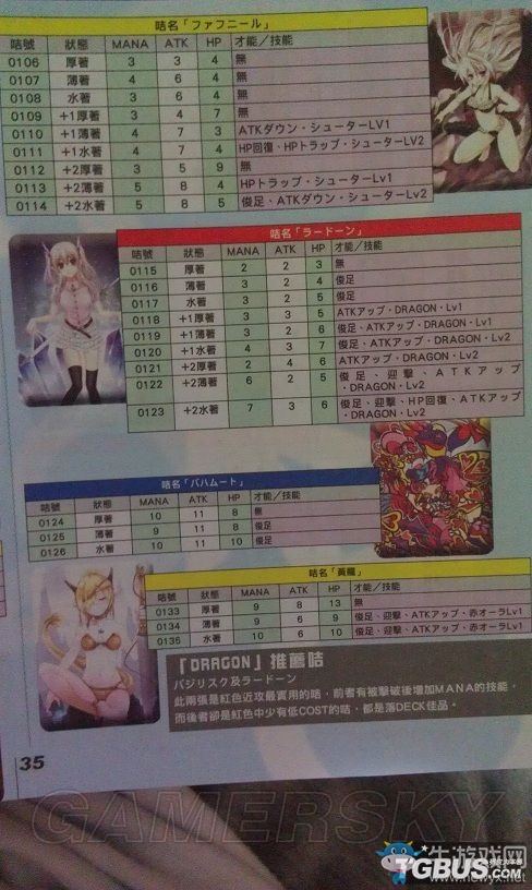 《限界凸騎》卡片技能屬性大全