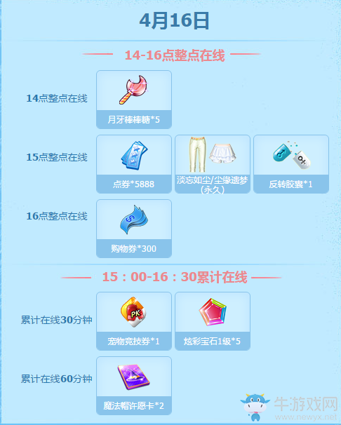《QQ炫舞》2017四月回饋 第三周整點(diǎn)在線送好禮