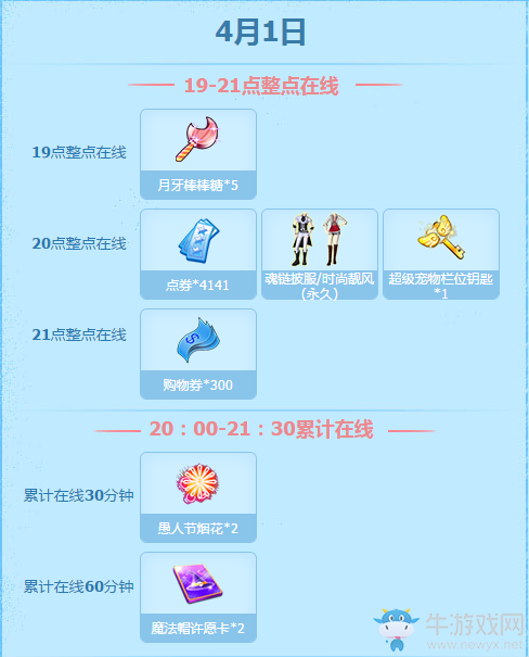 《QQ炫舞》2017四月回饋第一周 整點(diǎn)在線得好禮
