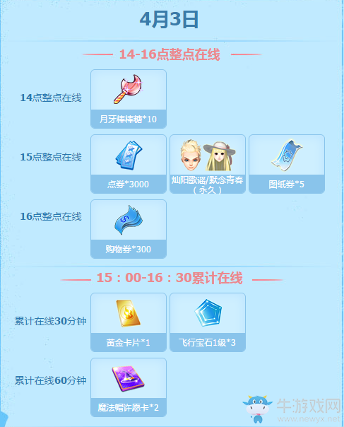 《QQ炫舞》2017四月回饋第一周 整點(diǎn)在線得好禮