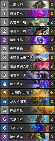 《爐石傳說》牧師4月卡組沖分卡組推薦