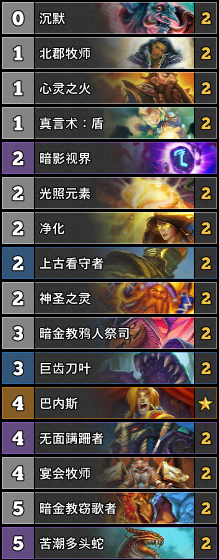 《爐石傳說》牧師4月卡組沖分卡組推薦