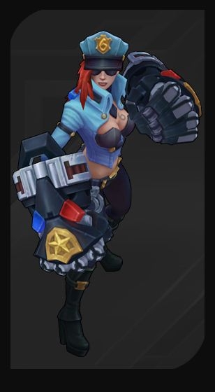 《LOL》女警官 蔚炫彩皮膚