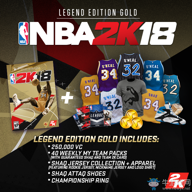 《NBA 2K18》黃金版和傳奇版區(qū)別介紹