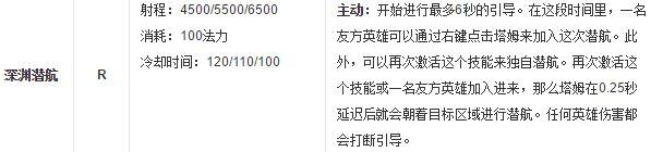 《英雄聯盟》上單河流之王塔姆攻略